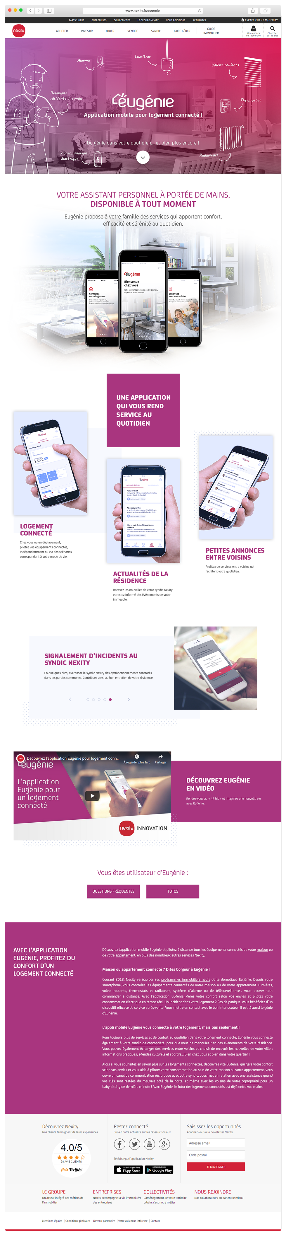 Page d'accueil Eugénie